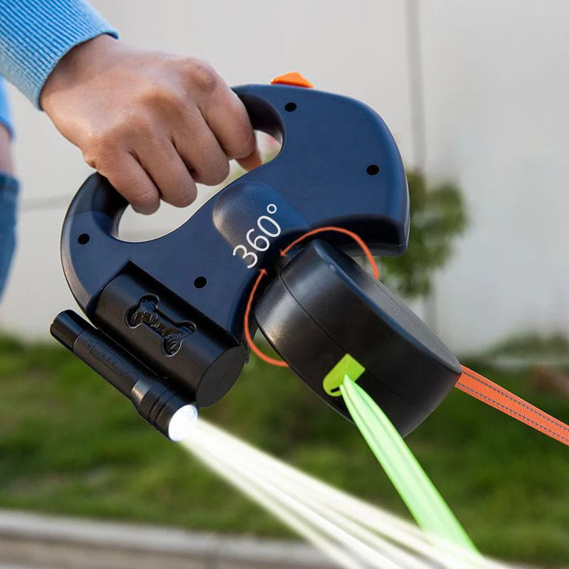 No-Tangle Dog Leash with LED Light